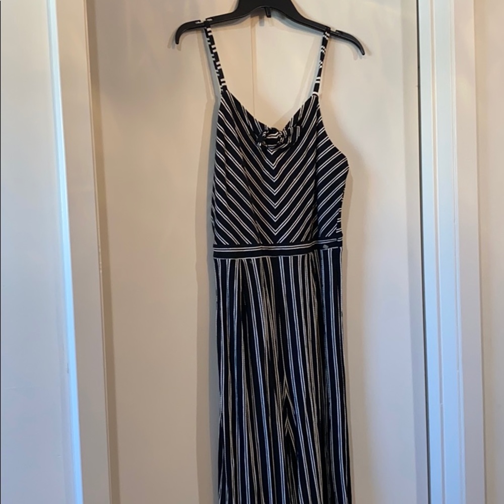 Black and white jumpsuit